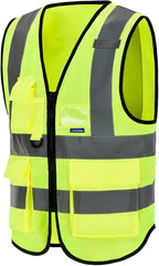 A-SAFETY 4XL-5XL Safety Vest big and tall Hi vis vest Yellow