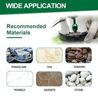 Tile Hole Saw Kit - 6/6/8/35/50/65mm Diamond Core Drill Bit+1" Versatile Drilling Milling Bit+2" Beveling Chamfer Bit+SDS&Triangle Adapter to 5/8-11" Thread for Porcelain Ceramic Granite Marble