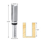 Amana Tool 45465 Carbide Tipped Flush Trim Plunge Template Router Bit 3/4 Dia x 1-3/4 x 1/2 Inch Shank with Upper Ball Bearing