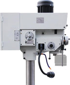 KAKA INDUSTRIAL Geared Head Drill Press, 2.2kW 220V 1-Phase,DP-40 Powerfeed and Auto Downfeed, 1.57 inch(40mm) Max Drilling, MT4 Taper, Digital RPM/DRO, Cast Iron Benchtop