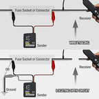 allsun em415Pro Cable Tracker Electrical, Auto Circuit Tester,Short Open Finder Wire Breaker Locator,Broken Wire Detector Tool,Cable Fault Probe, DC 6-42V