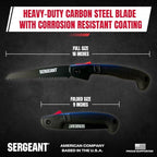 Folding Hand Saw All-Purpose + Carry Case. Best for Wood, Bone, PVC, Tree Pruning, Gardening, Camping, Hunting, Outdoors, Tool Box. Rugged 7" Steel Blade & Slip-Resistant Rubber Grip Handle.