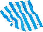 Dock & Bay Beach Towel - Quick Dry, Sand Free - Compact, Lightweight - 100% Recycled - Includes Bag - Cabana - Blue - Extra Large (200x90cm, 78x35)