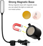 Magnetic Work Light, LED Machine Light with Flexible Gooseneck – Multi-Purpose for Workbench, Lathe, Drill Press & Crafting