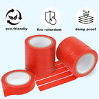 Romeda 9 Pack Electrical Tapes, Electrical Tape Water, Sun, and Oil Resistant, Electrical Tape is Suitable for Most Domestic, Commercial, and Industrial environments - Red