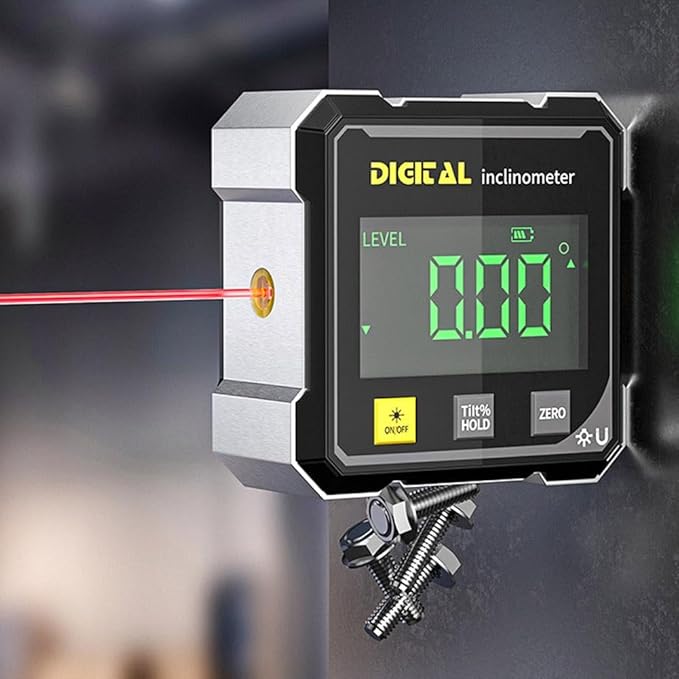 Digital Angle Finder,Digital Level,Inclinometer, Protractor Inclinometer Angle Cube Level Tool,Ultra-Accurate Readings,Used for Woodworking,Table Saw,and Construction