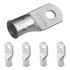 SELTERM 5pcs 2/0 AWG 5/16" Stud Tinned Copper Wire Lugs, Battery Lugs, Ring Terminals, Battery Cable Ends, 00 Gauge Ring Terminal Connectors, UL Marine Grade Electrical Battery Terminal Connectors