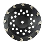 Benchmark Abrasives 7 Inch Concrete Grinding Wheel Arrow Type Diamond Cup Wheel with 5/8"-11 Arbor Hole for Masonry, Natural Stone, Concrete Grinding Wheel - Angle Grinder Attachments (7”)