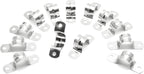 20Pcs 5/8 Inch Stainless Steel Conduit Clamps, Two Hole Strap U Bracket Rigid Pipe Strap Metal U Clamp Conduit Strap Tension Clips U-tube Clamp Heavy Duty