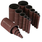 18 Pack Spindle Sander Sleeves, Sanding Sleeves for Oscillating Sander, 60 Grit Sandpaper, 4-1/2" Length, Each 3 of 1/2",3/4",1",1-1/2", 2", 3" Diameter