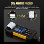 AUTOOL Car Battery Tester 12V 24V Automotive Battery Load Tester 30-2000 CCA, Battery Tester with Printer, Support Lithium Battery, Cranking & Charging & Leakage Test, Data Review Protection