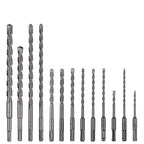 Rotary Hammer Drill Bits Set, 17 Pcs SDS Plus Carbide-Tipped Masonry Drill Bits and Chisels for Concrete, Stone, Brick, with Storage Case