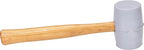 VAUGHAN Solid Rubber Mallet, Quality Rubber 20 oz Head, Made In The USA, Hardwood Handle, RM2W, VN57432