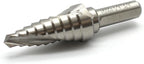 TEMO M35 Cobalt Spiral Flute Type Step Drill, 9 Size from 1/4 Inch To 3/4 Inch, 3/8 Inch Shank