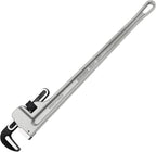 MAXPOWER 30-inch Pipe Wrench, Aluminum Straight Plumbing Wrench Heavy Duty Adjustable Pipe Wrench