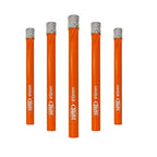 Dry Diamond Drill Bit Set,BGTEC 5pcs 1/4" 6mm Hole Saw for Granite,Marble,Masonry, Concrete, Tile/Ceramic, Glass, Hard Plastic,Vacuum Brazed Diamond Core Drill Bit Kit