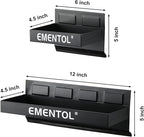 EMENTOL 4PCS Magnetic Tool Shelf Set, Tray, Paper Towel Holder, for Tool Organizer, Magnets Any Metal Surface, Black