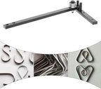 Manual Rod Benders Metal Bending Machine, Heavy-duty Manual Rebar Bender 180° Adjustable Bending Hand Tools with Maximum Bendable Diameter 10mm for Bend Steel, Copper, Aluminum