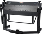 KAKA INDUSTRIAL Pan and Box Brake, 50-inch Sheet Metal Brake Machine with Fingers, 14-Gauge Mild Steel Capacity Box and Pan Brake with Foot Clamp, 0-135° Folding Angle PBB-5014A
