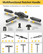 ORIA 42 in 1 Screwdriver Set, Magnetic Screwdriver Set, DIY Repair Tool Kit with Free Assembly T Handle, 40 Precision Bits, Portable Case for Furniture, Bicycle, Computer