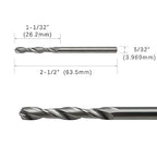 LUMN 5/32" Solid Carbide Jobber Drill Bits with Straight Shank and 118° Point Angle, Made from Tungsten Carbide Material,5-Pieces