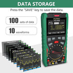 3 in 1 Handheld Digital Oscilloscope Multimeter Portable Oscilloscopes, 12MHz Bandwidth, 50MSa/s Sampling Rate with Multimeter and Signal Generator (YP101A)