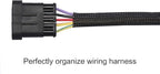 100ft - 3/4 inch PET Expandable Braided Sleeving – Black – Alex Tech Braided Cable Sleeve