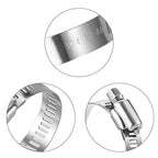 LOKMAN 20 Pack Stainless Steel Hose Clamp Adjustable 1-1/8'' - 2'' (27-51mm) Worm Gear Hose Clamp, Metal Fuel Line Pipe Clamp for Plumbing, Automotive And Mechanical Application