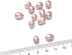 Natural Pearl Beads Rice 8-9mm Purple Freshwater Cultured Loose Gemstone Beads for DIY Jewelry Making 13.8''/Strand HQ