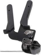 Cable Tie Tool, 65 Manganese Steel Stainless Steel Fastening Cable Tie Gun Tension Wire Fastening Automatic Tensioner Cutter Tool, Cutting Width within 12mm, Black, 8.27 x 4.72 x 0.47inch