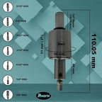 ASSORTS Precision Rotary Broach with 3/4" (19.05 mm) Shank & 7-Piece HSS Hex Punch Set – Ideal for CNC, Lathe, Milling & Drilling Machines