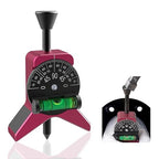 Magnetic Pipe Center Finder Tool, Y-Shape Pipefitter Gauge with Adjustable Dial Bubble Protractor, Fits 1-1/2" to 6" Pipes, 2.75" Centering Head for Accurate Pipe Layout