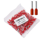 Fidioto AWG20 Wire Ferrules Terminals, 250pcs AWG20 Terminal Connector Wire Insulated Cord Pin Ends Terminals for Electric, Industrial, Chemical Industry, Power Control System, etc.