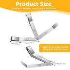 16 Blades Stainless Steel Feeler Gauge, Metric and Imperial Gap Measuring Tool Width and Thickness Feeler Gage Gauge for Spark Plug, Valve Adjustment Tool, 0.127-0.508mm (0.005IN-0.02)