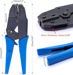 Twidec/Ratchet Crimp Pliers Crimping Tool Ratchet Terminal Crimper Wire Crimp Tool For Crimping Tubular Terminals Nylon Flag Spade Female Connectors HS-07FL