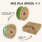 Official Creality Hyper PLA Filament 1.75mm, High Speed PLA 30-600mm/s 3D Printer Filament, Dimensional Accuracy +/-0.02mm, Fit Most FDM 3D Printers，1KG(2.2lbs) Spool Green