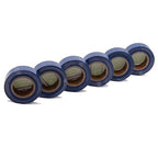 Electrical Tape Blue 6 Pack 3/4-Inch by 30 Feet, Voltage Level 600V Dustproof, Adhesive for General Home Vehicle Auto Car Power Circuit Wiring Blue