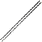 2-Pack SDS Plus Masonry Drill Bits 1/2 Inch x 18 Inch Long Rotary Hammer Drill Bits Carbide Tipped for Concrete Brick Cement Stone Block.
