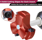 PVC Fitting Saver 2-Inch Head,Triple Blade PVC Pipe Reamer Socket Saver with 3/8-Inch Hex Shaft,Plastic Pipe Fitting Reamer Plumbing Tool for Sch.40 CPVC ABS Socket Hub,Fit Standard 1/2" Drills