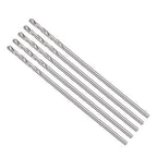 Drill Bit, 1mm Cutting Diameter, 4241 HSS 118° Cutting Angle Uncoated Bright Versatile Jobber Bits - (Applications: for Drilling Plastic Wood Soft Metal), 5-Pieces