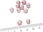 Natural Pearl Beads Potato 7-8mm Purple Freshwater Cultured Loose Gemstone Beads for DIY Jewelry Making 13.8''/Strand HQ