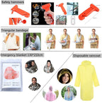 First Aid Kit - 230 Piece - for Car, Home, Travel, Camping, Office or Sports | Red Bag/Reflective Cross, Fully Stocked with Essential Supplies for Emergency and Survival
