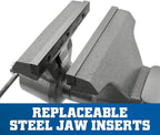 Wilton Mechanics Pro Bench Vise, 10" Jaw Width, 12" Jaw Opening, 5-1/4" Throat (Model 8100M)