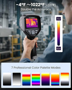 Handheld Thermal Imager, 640×480 3.5" IPS Screen, 512×384 X³ IR Resolution, -4℉ to 1022℉, Infrared Imager with Fusion Imaging, Thermal Imaging Camera with 2MP Visual Camera(Thor 002)