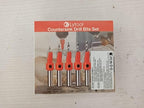 Lytool Countersink Drill Bit Set,5 Pcs Counter Sink Bits for Wood,Tapered Drill Bits for Woodworking,Round Shank,Allen Wrench, Wood Screw Counter Sinker Drill Bits with Depth Stop,Pilot Screw Hole Set