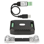 Oumefar DC Voltage Current Power Energy Consumption Meter Communication Module High Precision Power Analyzer with Voltage Measuring Range 0.05-300V (PZEM-017+100A+USB)
