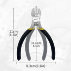 BOOSDEN 5" Diagonal Cutters,5 Pack Wire Cutters,DIY Cutting Pliers,Spring Loaded Side Cutters, Wire Snips for Jewelry Making and Wire Cutting