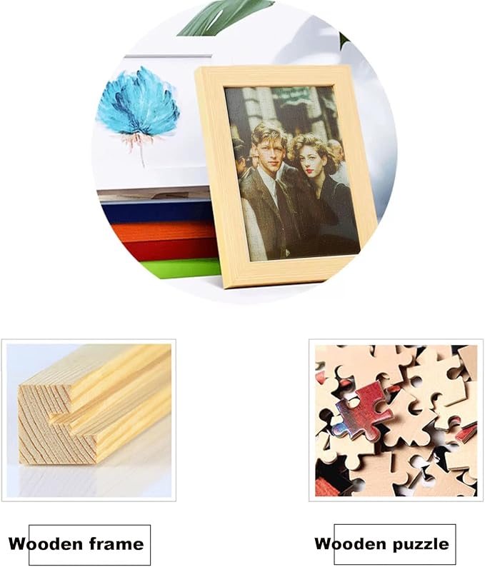 Photo Puzzles for Gift, Pets, Festivals, Weddings, Family Gatherings, Adult Customized Puzzles Jigsaw (Vertical or Horizontal) (None) (300.PC (Vertical/Horizontal))