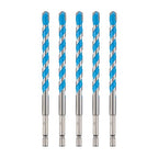 toolant 1/2" Concrete Drill Bit Set & Masonry Drill Bit Set, Shockproof Hex Shank Hammer Drill Bit Set for Glass/Brick/Plastic/Cement/Tile, Industrial Strength Carbide Drill Bit Tip 1/2" Box of 5