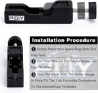 Universal Spark Plug Gap Tool for Most 10mm 12mm 14mm 16mm Spark Plugs Black